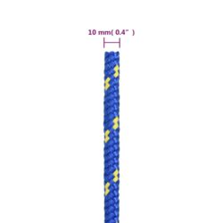 Båttau blå 10 mm 100 m polypropylen