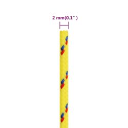 Båttau gul 2 mm 25 m polypropylen