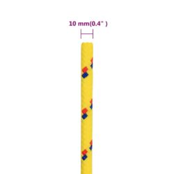 Båttau gul 10 mm 50 m polypropylen