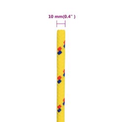 Båttau gul 10 mm 100 m polypropylen