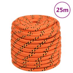 Båttau oransje 18 mm 25 m polypropylen