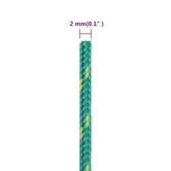 Båttau grønn 2 mm 500 m polypropylen