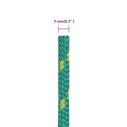 Båttau grønn 4 mm 100 m polypropylen