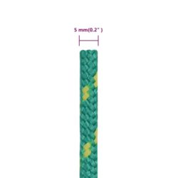 Båttau grønn 5 mm 50 m polypropylen