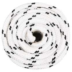 Flettet båttau hvit 18 mm x 25 m polyester