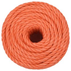 Arbeidstau oransje 10 mm 50 m polypropylen