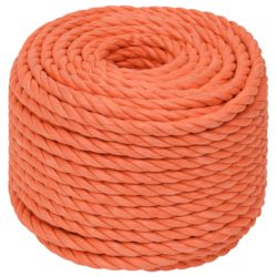 Arbeidstau oransje 16 mm 25 m polypropylen