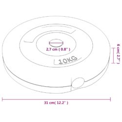 Vektskiver 4 stk 30 kg sement