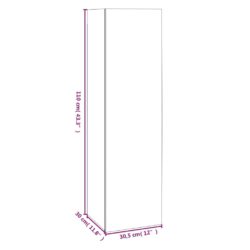 TV-benker 4 stk røkt eik 30,5x30x110 cm konstruert tre