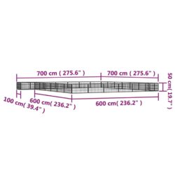 Hundegrind med 28 paneler svart 100×50 cm pulverlakkert stål