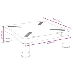 Monitorstativ svart 33,5x34x10,5 cm