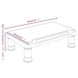 Monitorstativ svart 38x24x10,5 cm