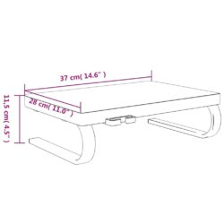 Monitorstativ svart 37x28x11,5 cm