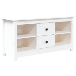 TV-benk hvit 103×36,5×52 cm heltre furu