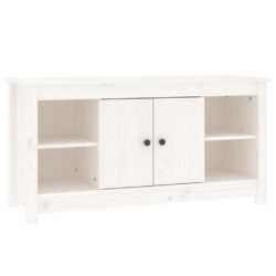 TV-benk hvit 103×36,5×52 cm heltre furu