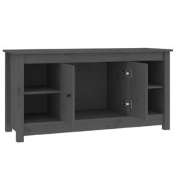 TV-benk grå 103×36,5×52 cm heltre furu