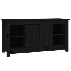 TV-benk svart 103×36,5×52 cm heltre furu