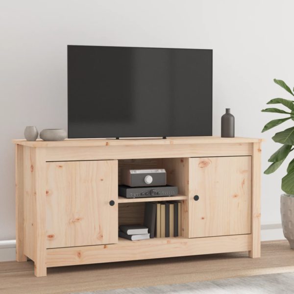 TV-benk 103×36,5×52 cm heltre furu