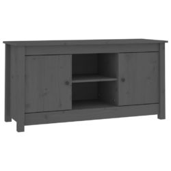 TV-benk grå 103×36,5×52 cm heltre furu