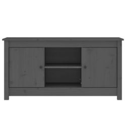 TV-benk grå 103×36,5×52 cm heltre furu