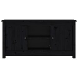 TV-benk svart 103×36,5×52 cm heltre furu