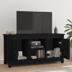 TV-benk svart 103×36,5×52 cm heltre furu