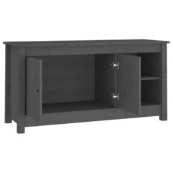 TV-benk grå 103×36,5×52 cm heltre furu