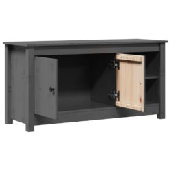 TV-benk grå 103×36,5×52 cm heltre furu