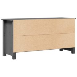 TV-benk grå 103×36,5×52 cm heltre furu