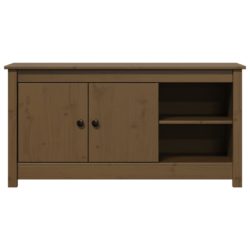 TV-benk honningbrun 103×36,5×52 cm heltre furu