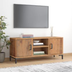 TV-benk brun 110x35x48 cm heltre furu