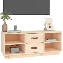 TV-benk 100x34x40 cm heltre furu