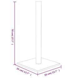 Klorestolpe kremhvit 35x35x70 cm