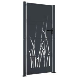 Hageport antrasitt 105×205 cm stål gressdesign