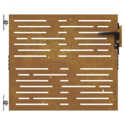 Hageport 85×100 cm cortenstål firkantet design