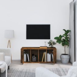 TV-benk røkt eik 100x35x40 cm konstruert tre