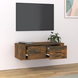 Hengende TV benk røkt eik 80x36x25 cm konstruert tre