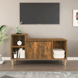 TV-benk røkt eik 100x35x55 cm konstruert tre