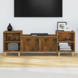 TV-benk røkt eik 160x35x55 cm konstruert tre