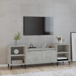 TV-benk betonggrå 160x35x55 cm konstruert tre