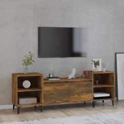 TV-benk røkt eik 160x35x55 cm konstruert tre