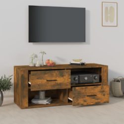 TV-benk røkt eik 100x35x40 cm konstruert tre