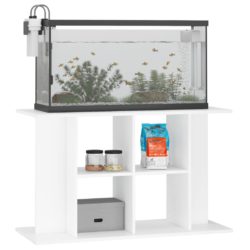 Akvariumstativ hvit 100x40x60 cm konstruert tre