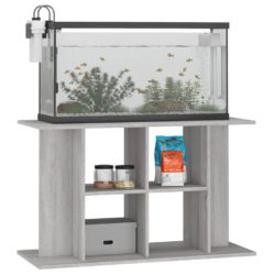 Akvariumstativ grå sonoma 100x40x60 cm konstruert tre