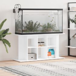 Akvariumstativ hvit 120x40x60 cm konstruert tre