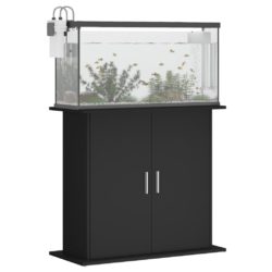 Akvariumstativ svart 81x36x73 cm konstruert tre