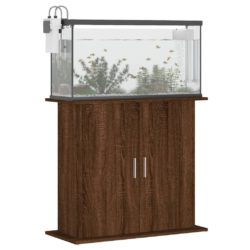 Akvariumstativ brun eik 81x36x73 cm konstruert tre