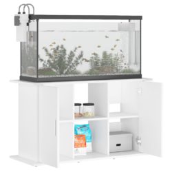 Akvariumstativ hvit 101x41x58 cm konstruert tre