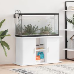 Akvariumstativ hvit 101x41x58 cm konstruert tre