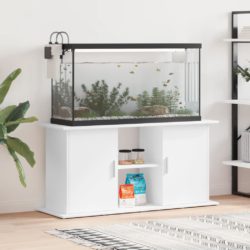 Akvariumstativ hvit 121x41x58 cm konstruert tre